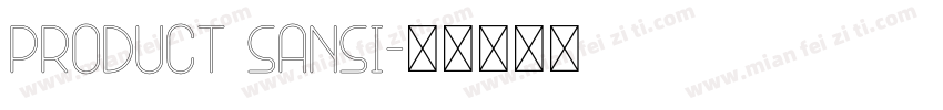 Product Sansi字体转换